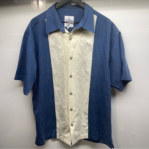 Guy Harvey Shirts Guy Harvey Aftco Bluewater Mens Button Down Shirt